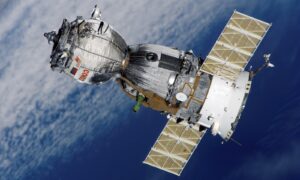 Gray and White Satellite