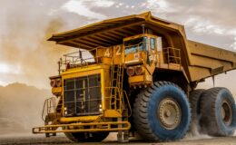 Heavy dump truck used for Platinum Mining in South Africa