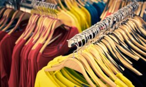 Clothing And Retail Store View Of Shop With T-shirt