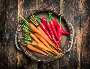 Organic food. Fresh harvest of vegetables.